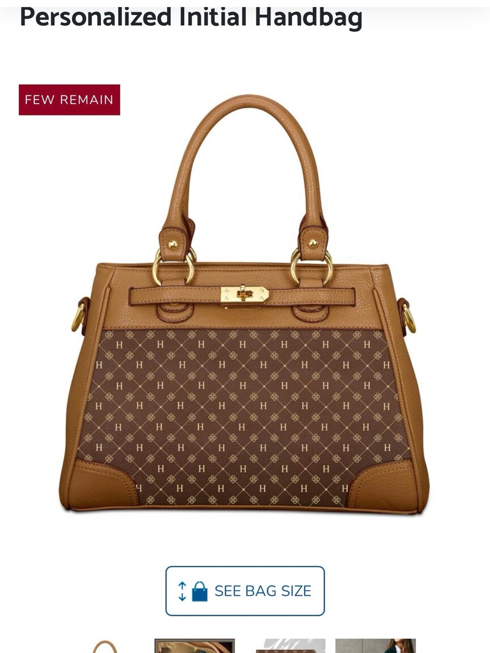 ✨ Danbury Mint DM Monogram Structured Satchel Bag ✨